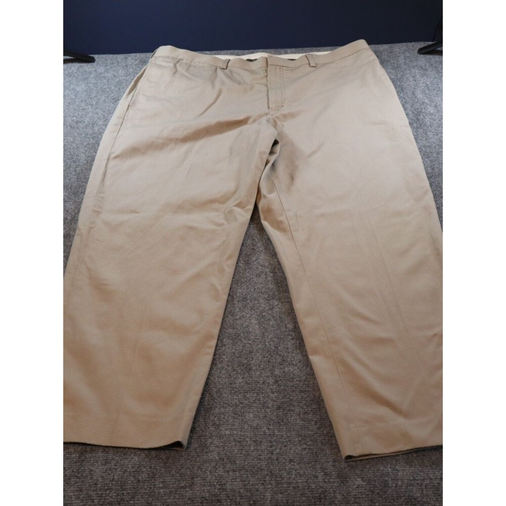 L.L.Bean Chino Pants Mens 40x30 Khaki Tan Straight Leg Classic Fit Cotton